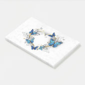 ジュエリーハートと蝶モルフォ ポストイット (アングル)