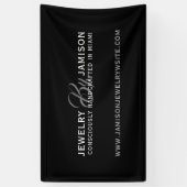 ジュエリーバイパーソナルネームブランドビジネスシルバーブラ 横断幕 (縦)