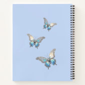 ジュエリーバタフライオパールとシルバー ノートブック (裏面)