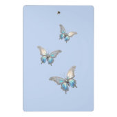 ジュエリーバタフライオパールとシルバー ミニクリップボード (裏面)