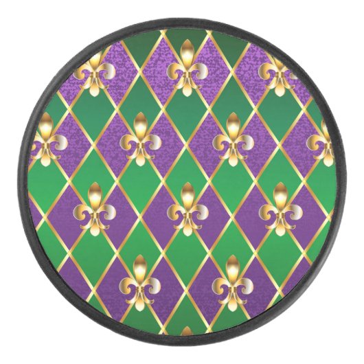 ジュエリーバックグラウンドマルディグラ アイスホッケーパック (正面)