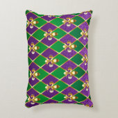 ジュエリーバックグラウンドマルディグラ アクセントクッション (正面(垂直))