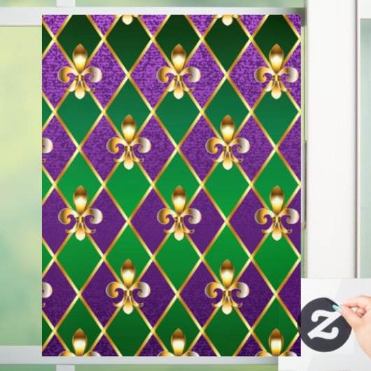 ジュエリーバックグラウンドマルディグラ ウィンドウサイン (ホーム)