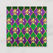 ジュエリーバックグラウンドマルディグラ エンクロージャーカード (正面)