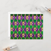 ジュエリーバックグラウンドマルディグラ カード (正面/裏面インサイチュ)