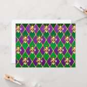 ジュエリーバックグラウンドマルディグラ カード (正面/裏面インサイチュ)