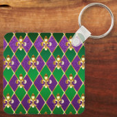 ジュエリーバックグラウンドマルディグラ キーホルダー (裏面)