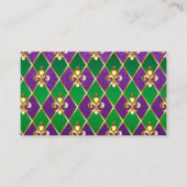 ジュエリーバックグラウンドマルディグラ コーリングカード (正面)