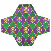 ジュエリーバックグラウンドマルディグラ サッカーボール (フラット)