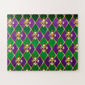 ジュエリーバックグラウンドマルディグラ ジグソーパズル (横)