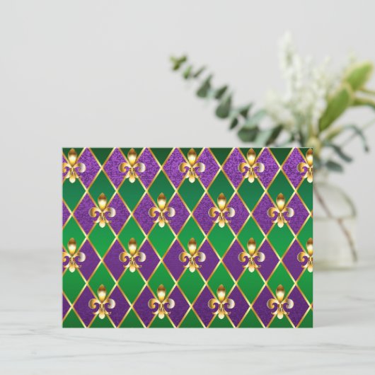 ジュエリーバックグラウンドマルディグラ セーブザデート (スタンド正面)