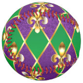 ジュエリーバックグラウンドマルディグラ ソフトボール (正面左)