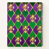 ジュエリーバックグラウンドマルディグラ ノートブック (裏面)