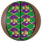 ジュエリーバックグラウンドマルディグラ バスケットボール (縦)