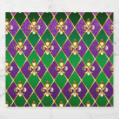 ジュエリーバックグラウンドマルディグラ ビールラベル (シングルラベル)