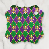 ジュエリーバックグラウンドマルディグラ フェイバータグ (裏面)