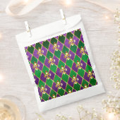 ジュエリーバックグラウンドマルディグラ フェイバーバッグ (クリップ留めされた状態)