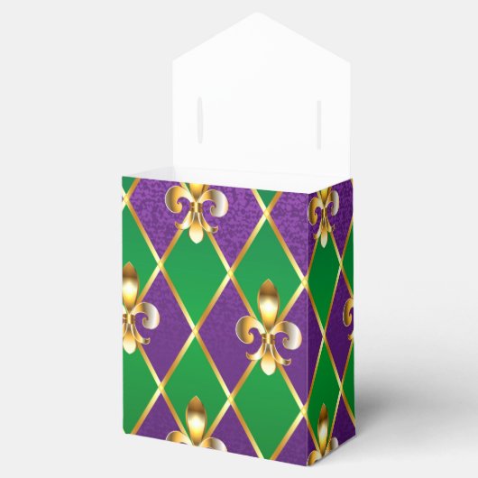 ジュエリーバックグラウンドマルディグラ フェイバーボックス (オープン)