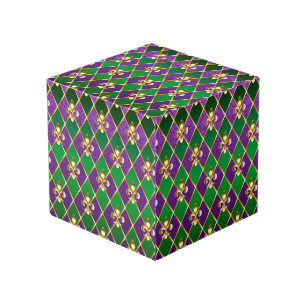 ジュエリーバックグラウンドマルディグラ フォトキューブ