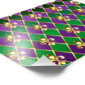 ジュエリーバックグラウンドマルディグラ フォトプリント            (角)