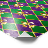 ジュエリーバックグラウンドマルディグラ フォトプリント            (角)