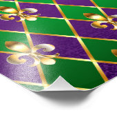 ジュエリーバックグラウンドマルディグラ フォトプリント            (角)