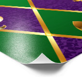 ジュエリーバックグラウンドマルディグラ フォトプリント            (角)