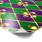 ジュエリーバックグラウンドマルディグラ フォトプリント            (角)