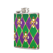 ジュエリーバックグラウンドマルディグラ フラスク (左)