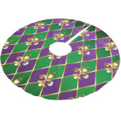 ジュエリーバックグラウンドマルディグラ ブラッシュドポリエステルツリースカート (アングル)