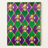 ジュエリーバックグラウンドマルディグラ プランナー手帳 (裏面)