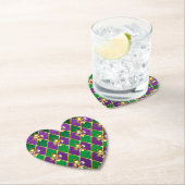 ジュエリーバックグラウンドマルディグラ ペーパーコースター (インサイチュ)