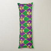 ジュエリーバックグラウンドマルディグラ ボディピロー (裏面 (縦))