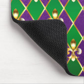 ジュエリーバックグラウンドマルディグラ マウスパッド (コーナー)