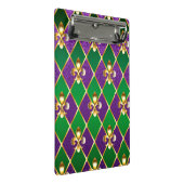 ジュエリーバックグラウンドマルディグラ ミニクリップボード (アングル)