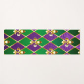 ジュエリーバックグラウンドマルディグラ ヨガマット (正面(横))