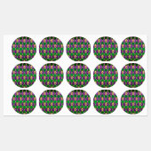 ジュエリーバックグラウンドマルディグラ ラベル (シート)