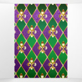 ジュエリーバックグラウンドマルディグラ 三つ折りプログラム (内部中)