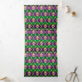 ジュエリーバックグラウンドマルディグラ 三つ折り案内状 (内部)