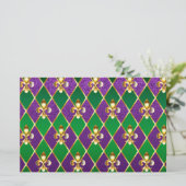 ジュエリーバックグラウンドマルディグラ 便箋 (スタンド正面)