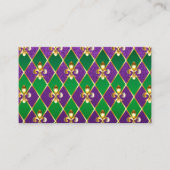 ジュエリーバックグラウンドマルディグラ 名刺 (正面)