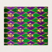 ジュエリーバックグラウンドマルディグラ 名刺 (外部フラット)