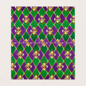 ジュエリーバックグラウンドマルディグラ 名刺 (外部フラット)