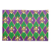 ジュエリーバックグラウンドマルディグラ 枕カバー (裏面)