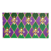 ジュエリーバックグラウンドマルディグラ 枕カバー (裏面-右)