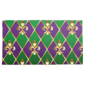 ジュエリーバックグラウンドマルディグラ 枕カバー (正面右)