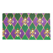 ジュエリーバックグラウンドマルディグラ 枕カバー (裏面-左)