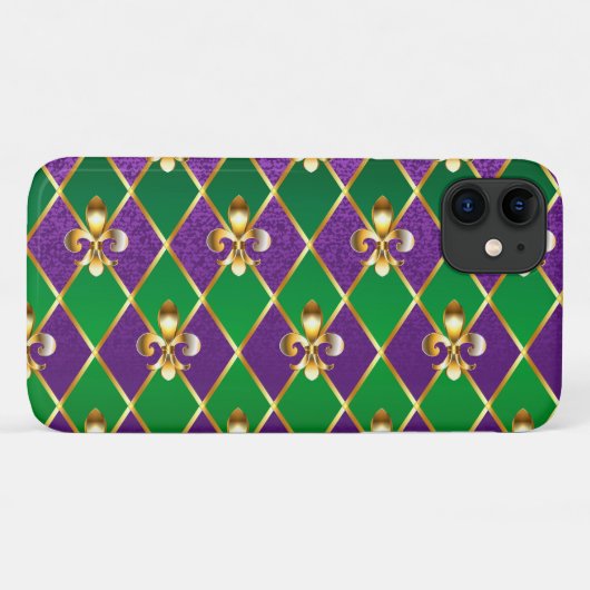 ジュエリーバックグラウンドマルディグラ Case-Mate iPhoneケース (裏面(横))