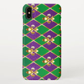 ジュエリーバックグラウンドマルディグラ iPhoneケース (裏面)