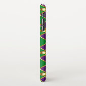 ジュエリーバックグラウンドマルディグラ iPhoneケース (左側)